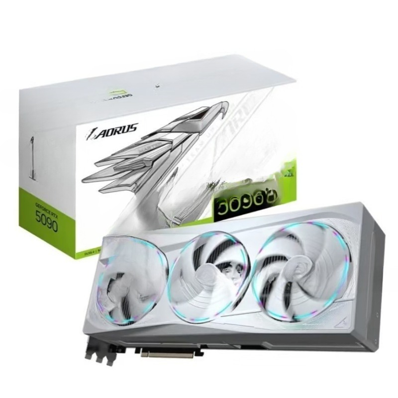 Rtx 4090 24Gb Graphics Card - RTX 5090 OC32Gグラフィックカード対応、白い彫刻が施されたeスポーツゲームAI