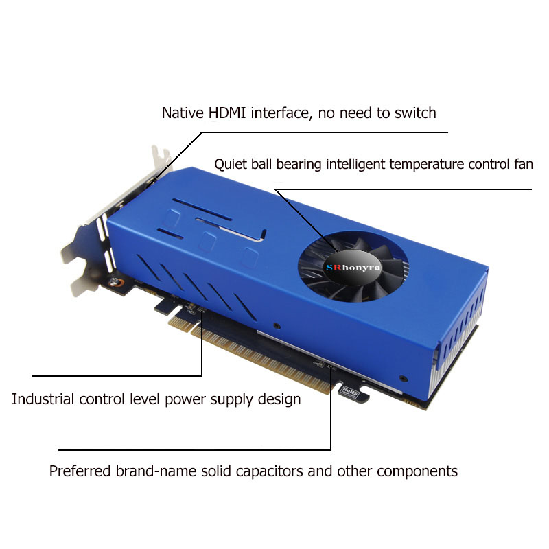 SRhonyra GeForce GTX1660S 1050 - 4 Hdmi Multi Monitor Video Card 4K のレビューと価格