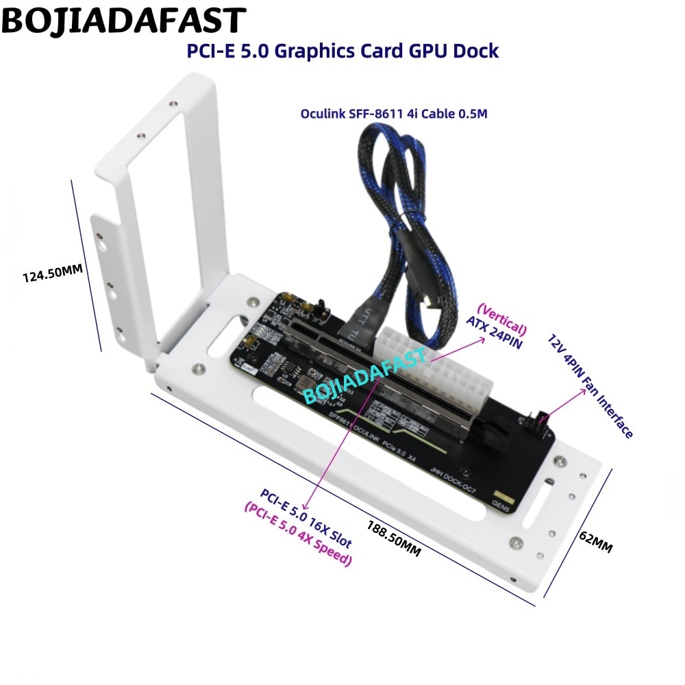 PCI-E 5.0 16X GEN5 アダプターカード Oc - Oculink Egpu Dock Graphics Card のレビューと価格