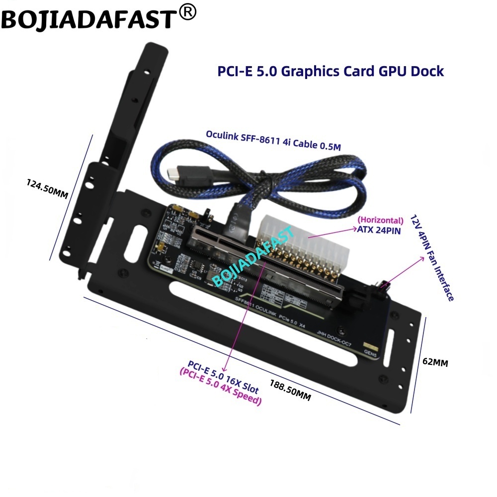 PCI-E 5.0 16X GEN5 アダプターカード Oc - Oculink Egpu Dock Graphics Card のレビューと価格