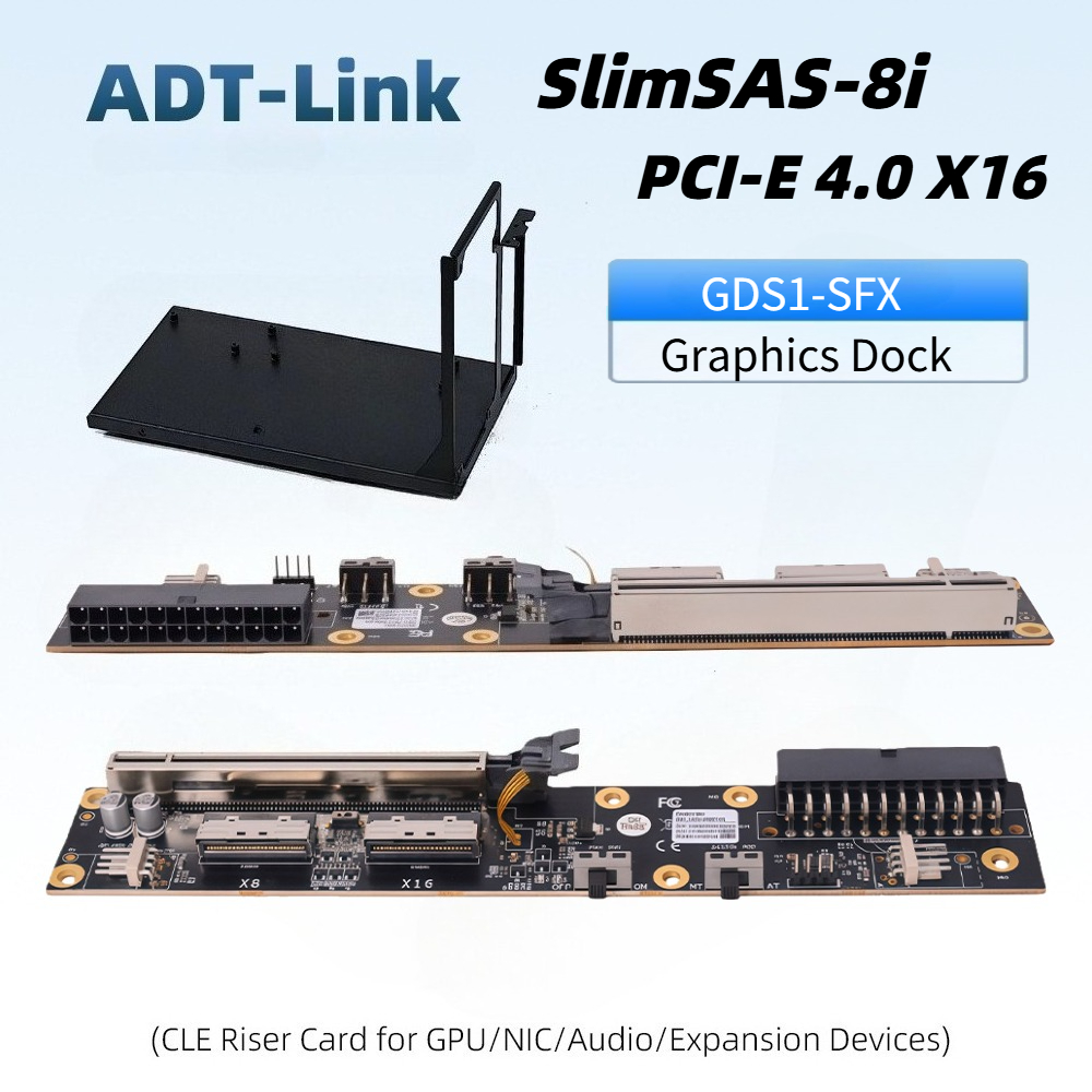 デュアル SlimSAS 8i グラフィックス GPU ドッ - Oculink Egpu Dock Graphics Card のレビューと価格